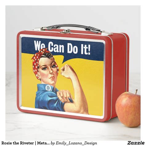 rosie the riveter metal lunch box|ROSIE THE RIVETER .